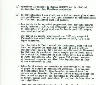 Mise en ligne des archives de Direction du P.C.F. (1945-1980)